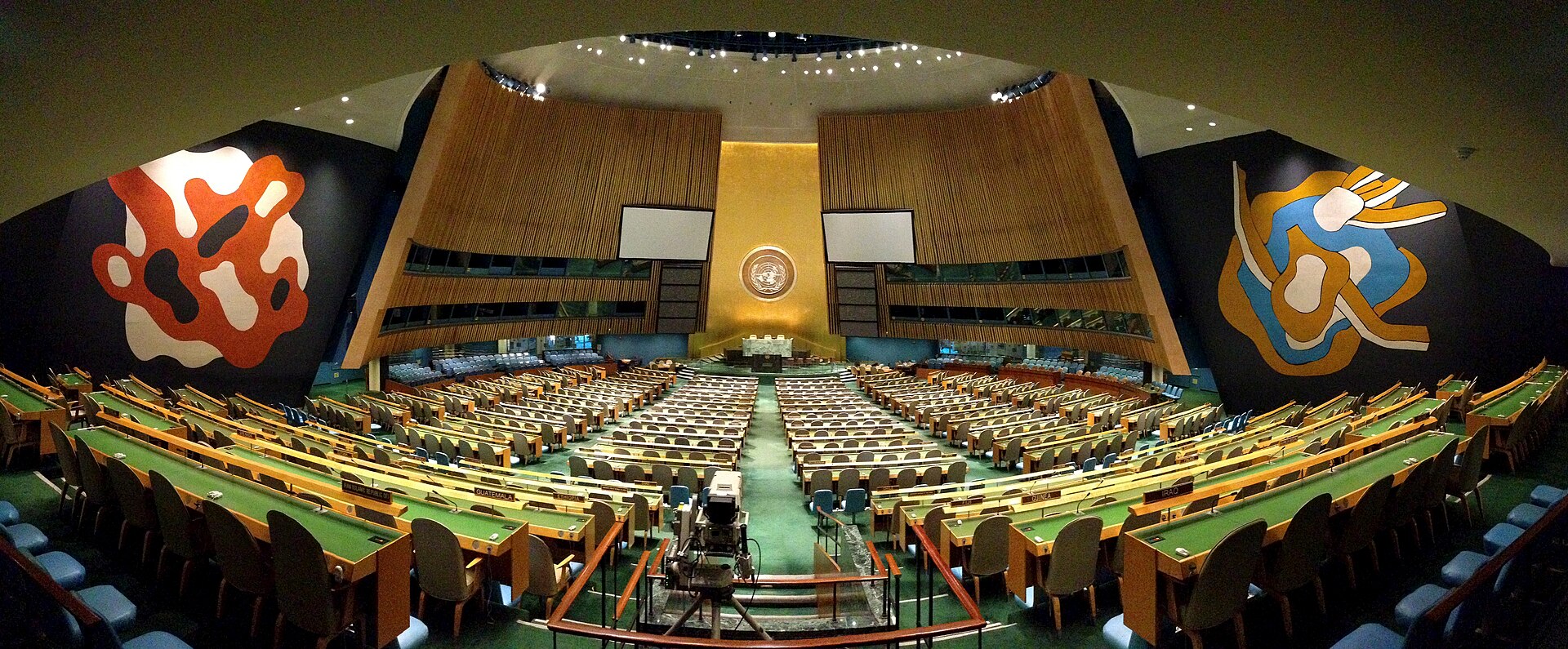 A panorama of the United Nations General Assembly Hall, October 2012