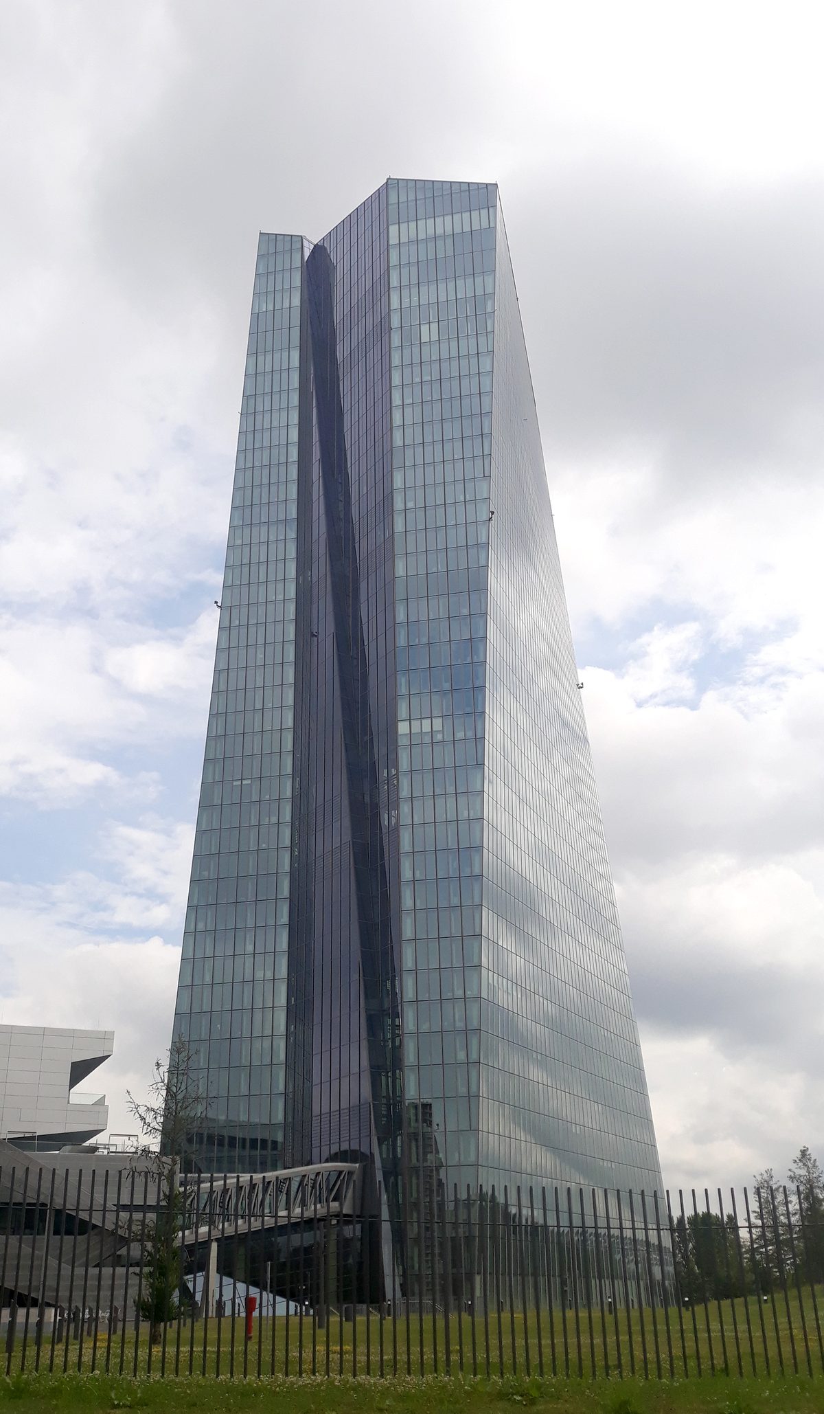 The European Central Bank building in Frankfurt am Main, photographed in July 2019