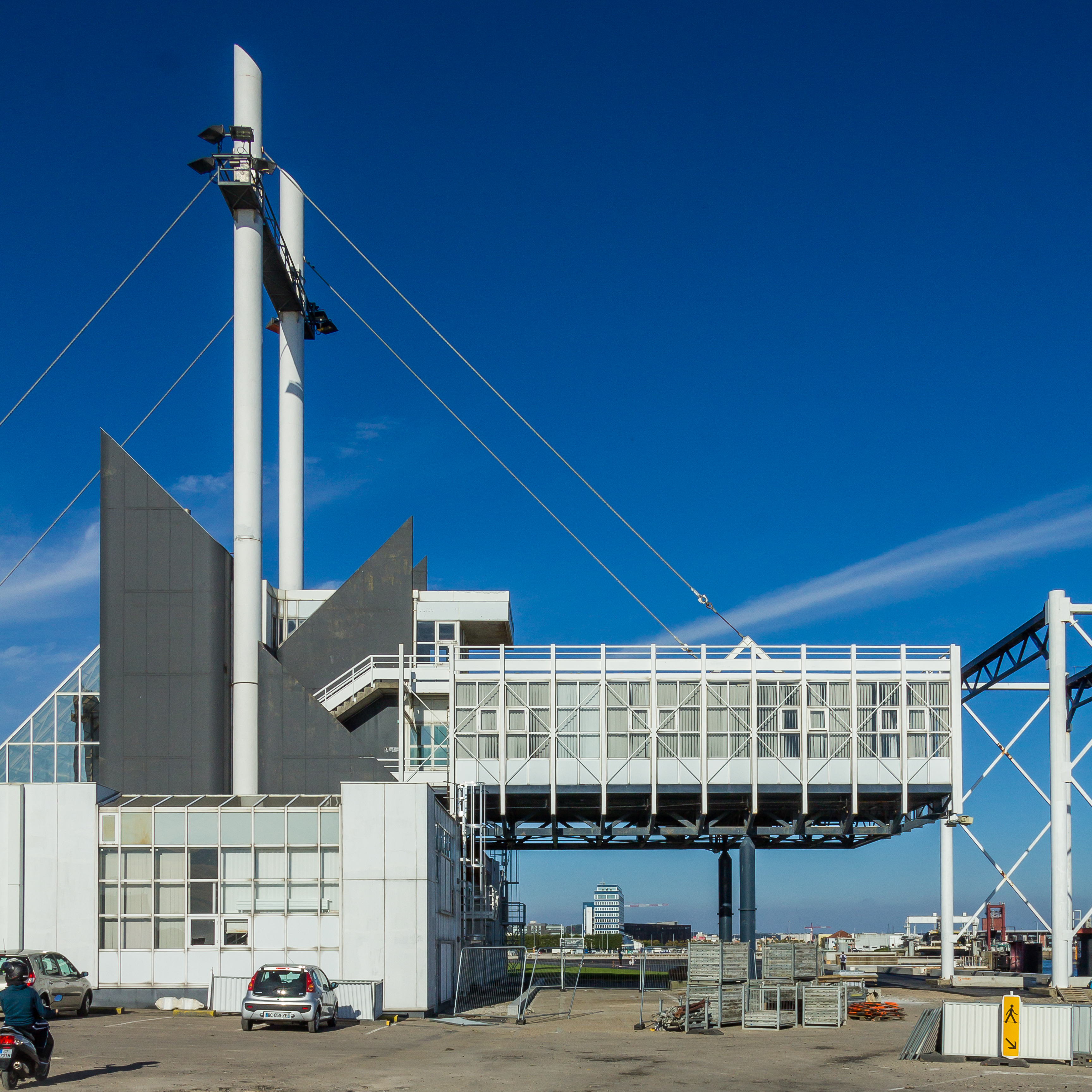 The Port Center building at the port of Le Havre