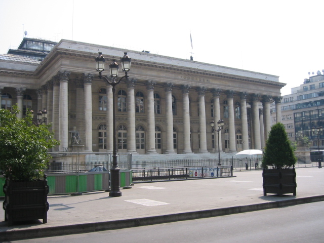 The Palais Brongniart in Paris, the historic home of the Paris stock exchange