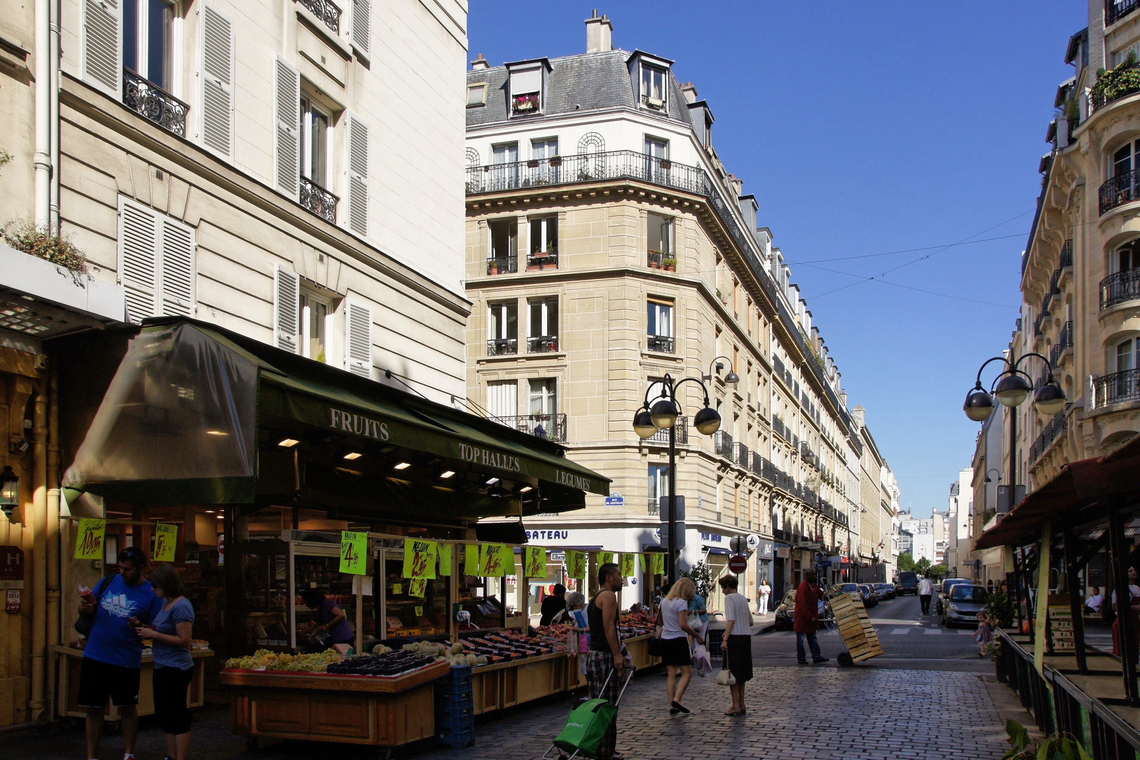 A fruit shop on Rue Cler in Paris