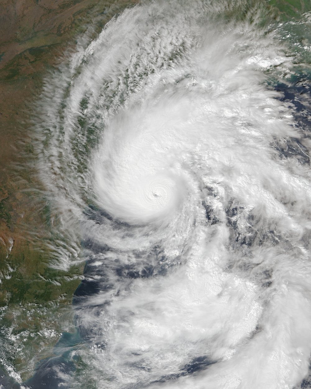 Satellite image of Cyclone Arnab approaching India over the Bay of Bengal on 27 October 2026