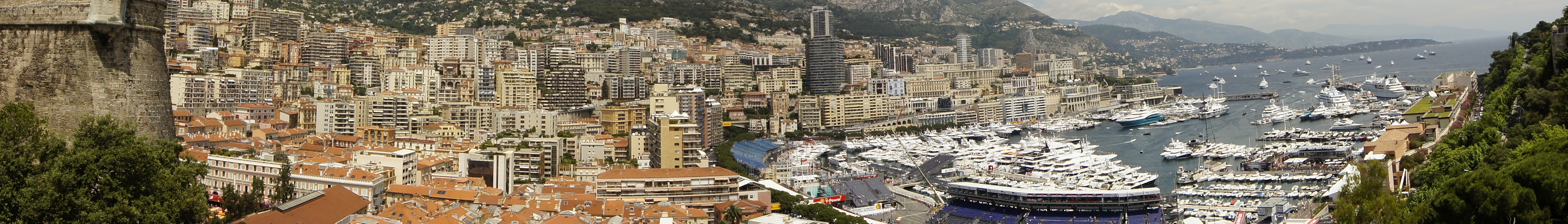 The harbour and skyline of Monaco