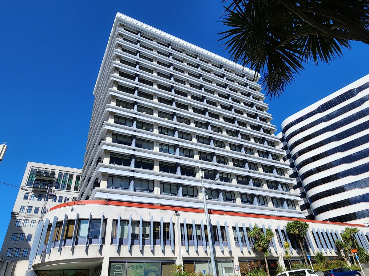 The Reserve Bank of New Zealand building in Wellington