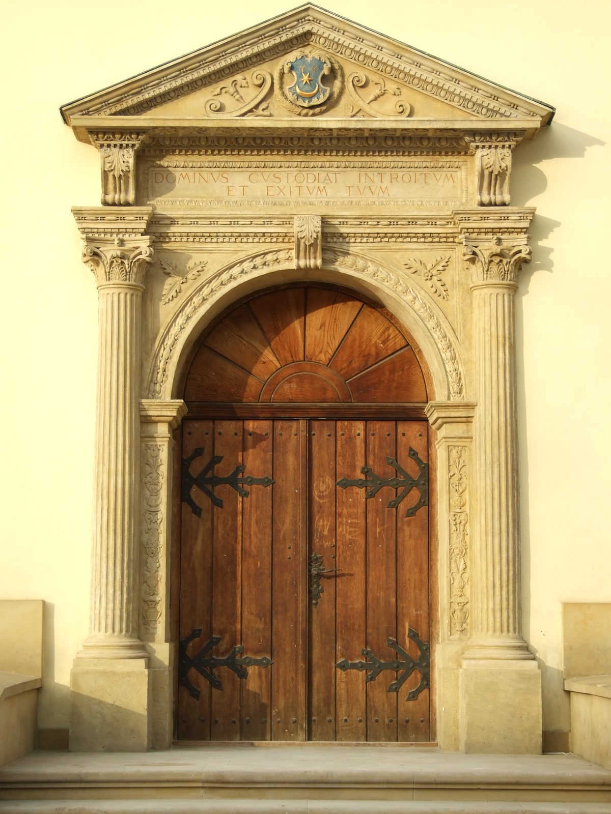 Doors of the town hall in Tarnów's market square